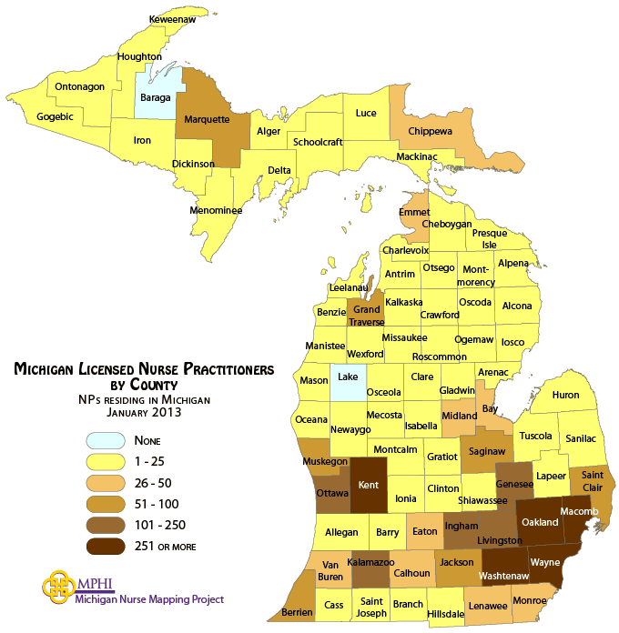 NPs by county